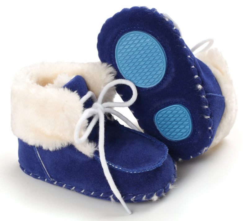 Denzel Baby Pojkar Vinterstövlar - Navy Päls