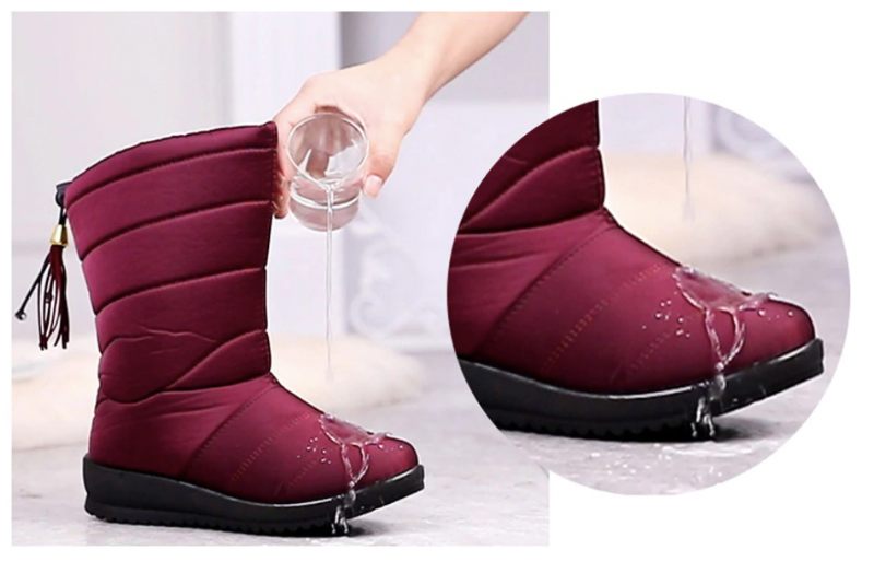 Devany Boots Mid Calf - Vinröd