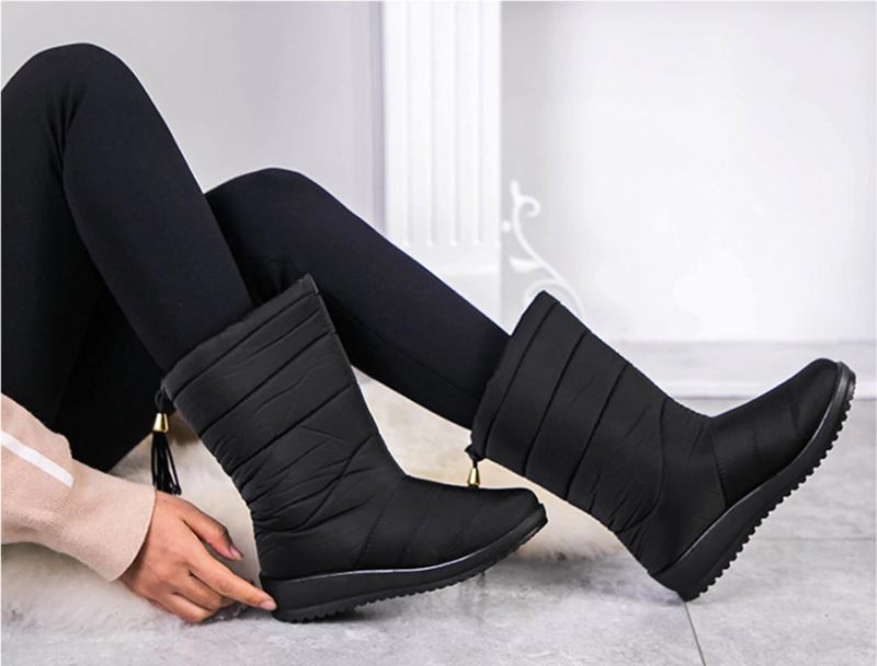 Devany Boots Mid Calf - Vinröd