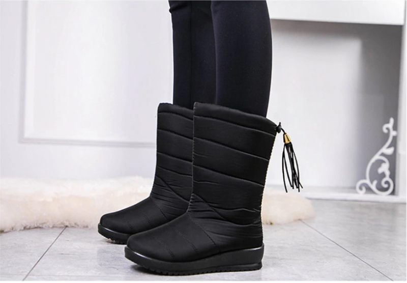 Devany Boots Mid Calf - Vinröd