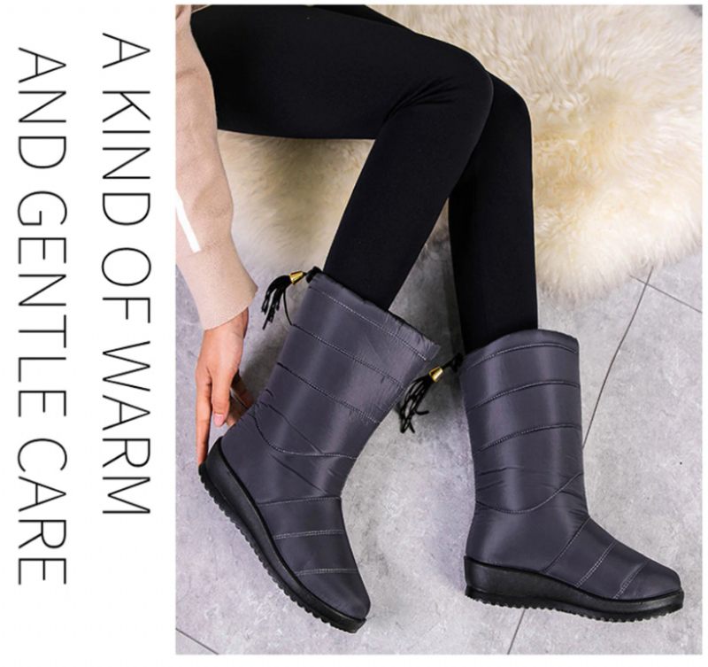 Devany Boots Mid Calf - Vinröd