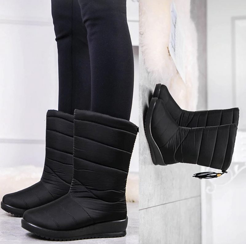 Devany Boots Mid Calf - Vinröd