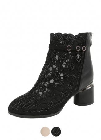 Dianne Mesh Rhinestones Modestövlar För Kvinnor