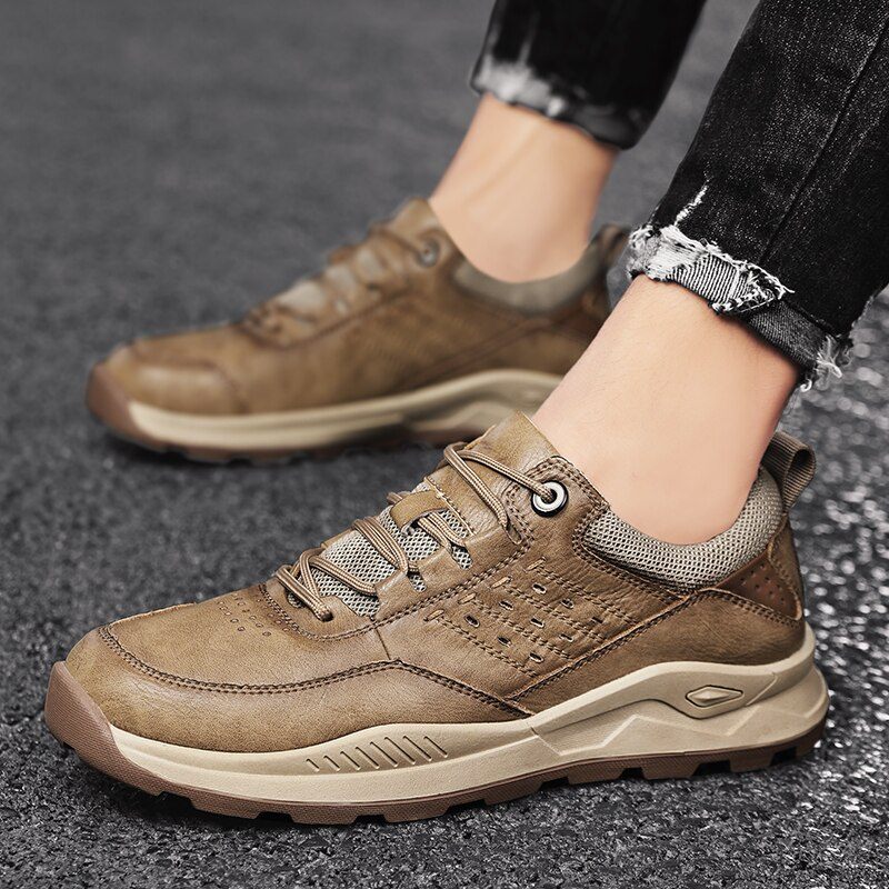 Dil Klassiska Sneakers För Män - Kaki