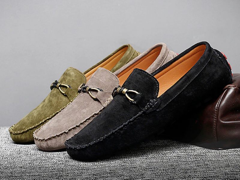 Diler Loafers Mockaskor För Män - Khaki