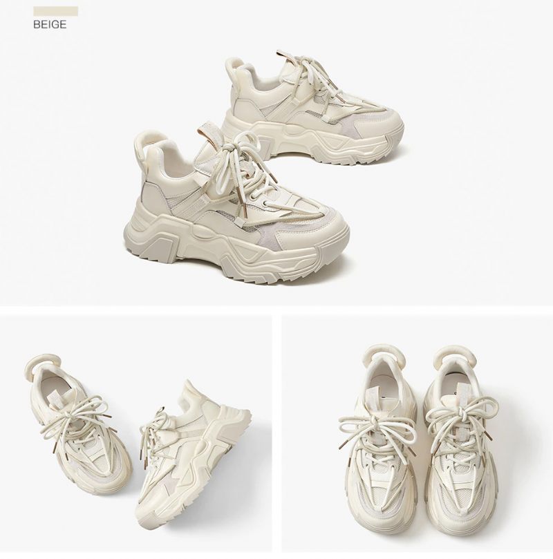 Dimou Mesh Sneakers För Kvinnor - Beige