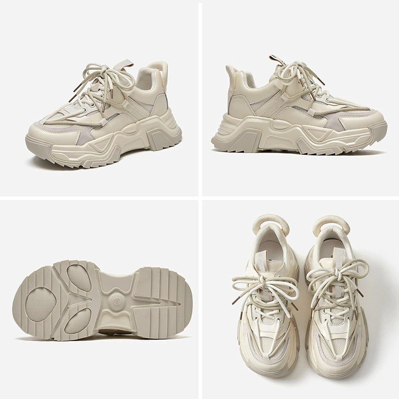 Dimou Mesh Sneakers För Kvinnor - Beige