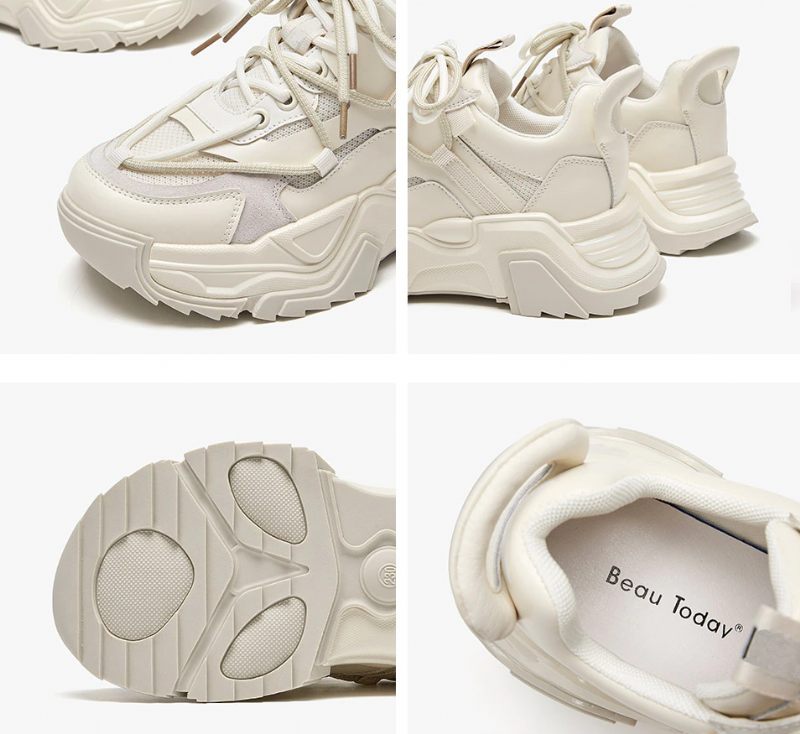 Dimou Mesh Sneakers För Kvinnor - Beige