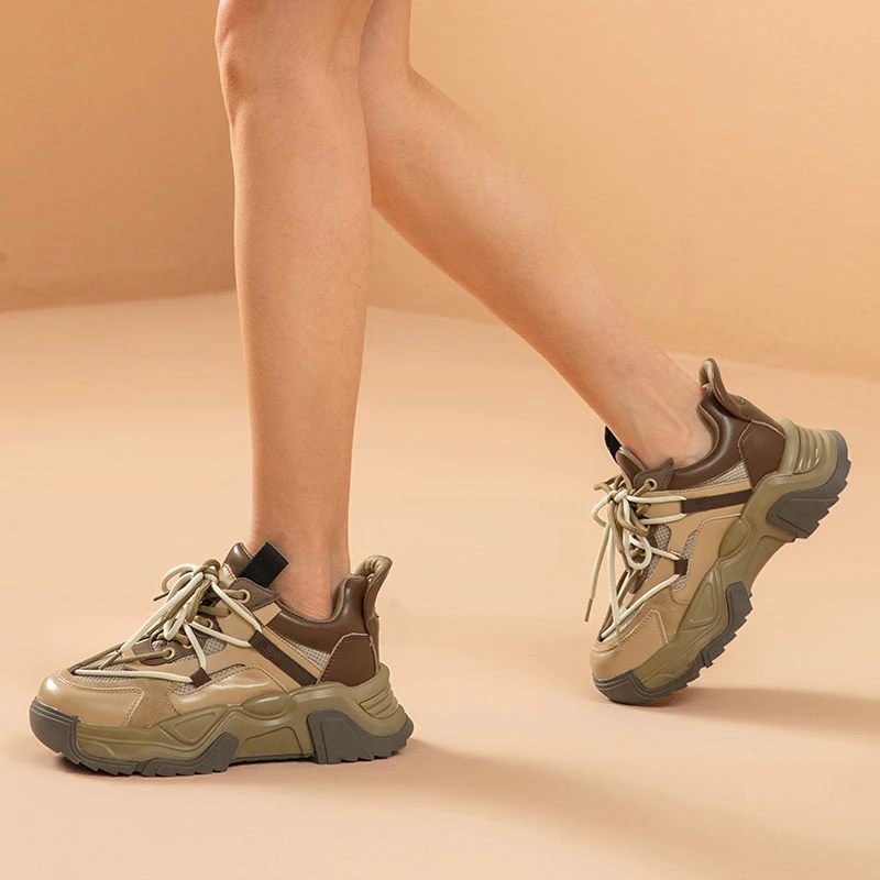 Dimou Mesh Sneakers För Kvinnor - Beige