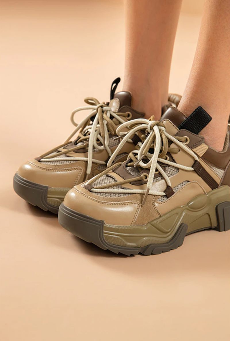 Dimou Mesh Sneakers För Kvinnor - Beige