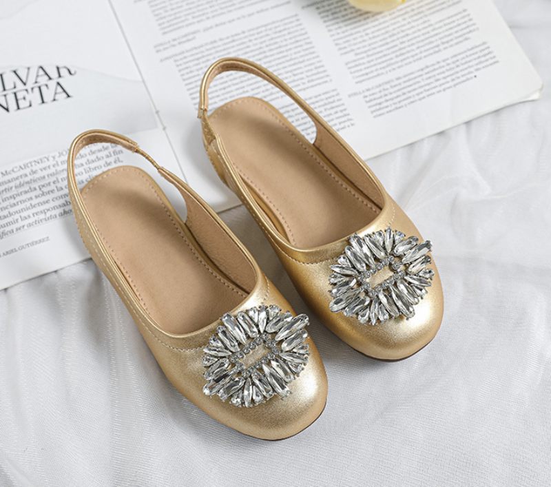 Dinah Platta Flickskor - Beige