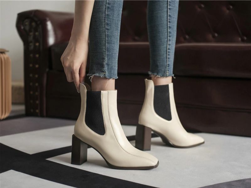 Dixie Boots Ankelhöjd - Beige