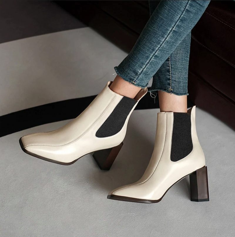 Dixie Boots Ankelhöjd - Beige