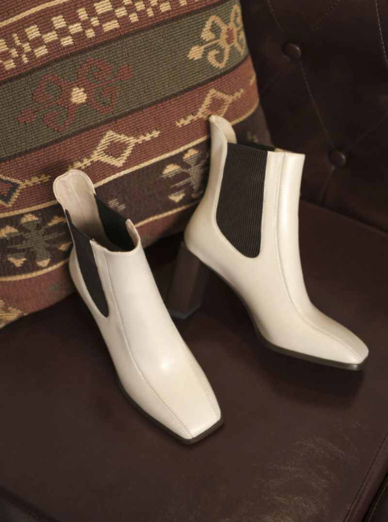 Dixie Boots Ankelhöjd - Beige