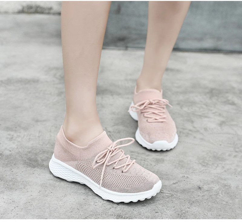 Dominga Sneaker Dam Andas Snörning Sport Flat Svarta Skor - Svart