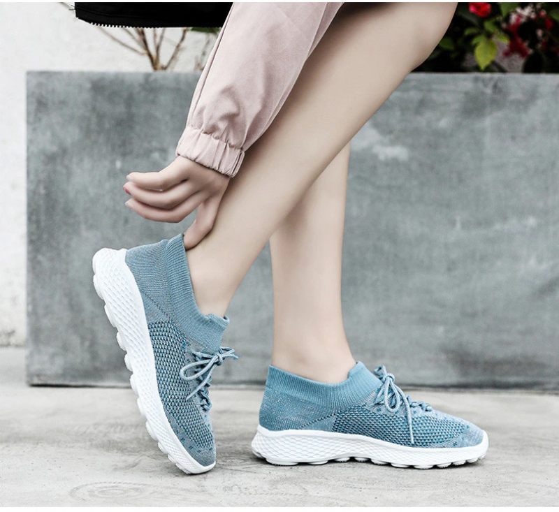 Dominga Sneaker Dam Andas Snörning Sport Flat Svarta Skor - Svart