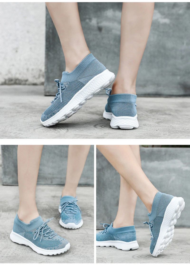 Dominga Sneaker Dam Andas Snörning Sport Flat Svarta Skor - Svart