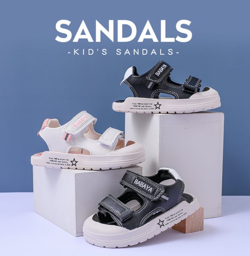 Doncik Unisex Casual Sandal För Barn - Svart
