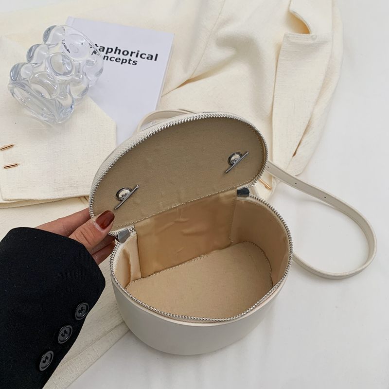 Donna Handväska I Miniläderkedja För Kvinnor - Beige