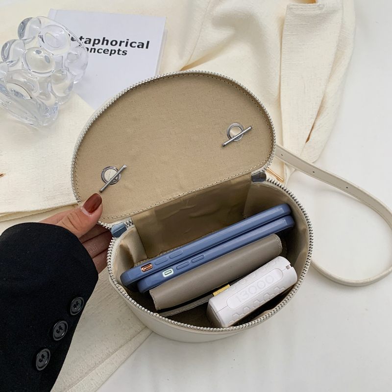 Donna Handväska I Miniläderkedja För Kvinnor - Beige