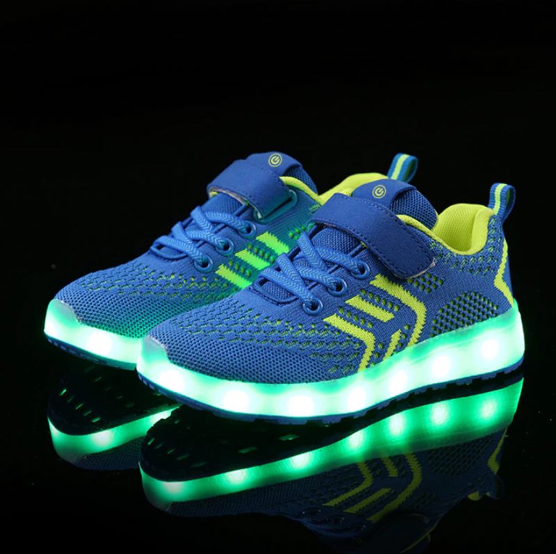 Downey Lighted Sneaker För Pojkar - Blå