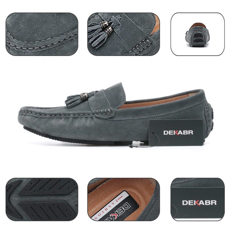 Draco Loafers Skor För Män - Grå