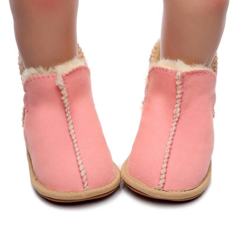 Dua Baby Flickors Vinterstövlar - Brun Päls
