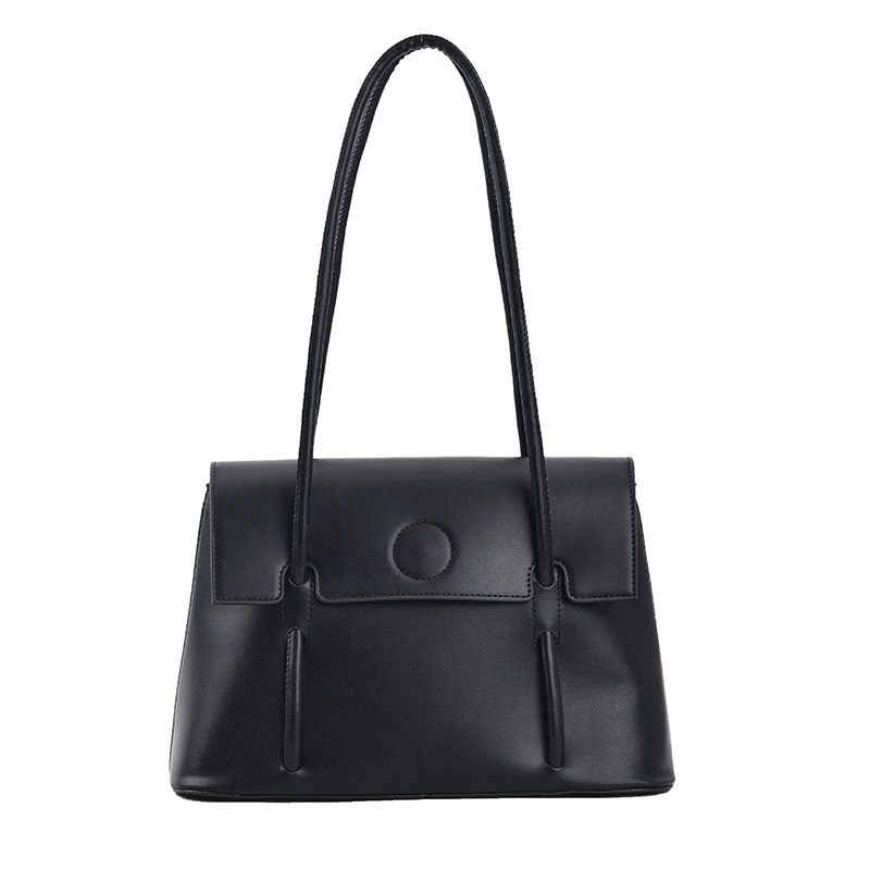 Duff Luxury Designer Small Tote Handväska För Kvinnor - Svart