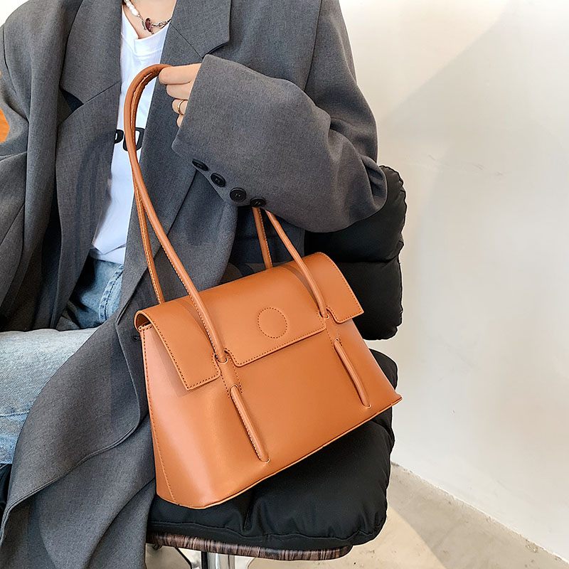 Duff Luxury Designer Small Tote Handväska För Kvinnor - Svart