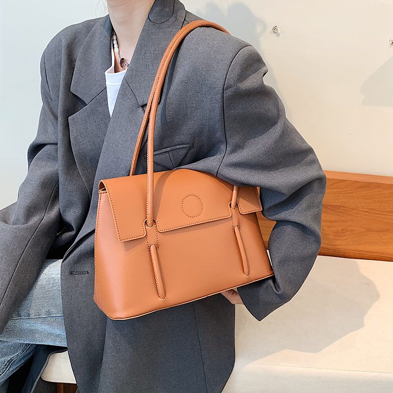 Duff Luxury Designer Small Tote Handväska För Kvinnor - Svart