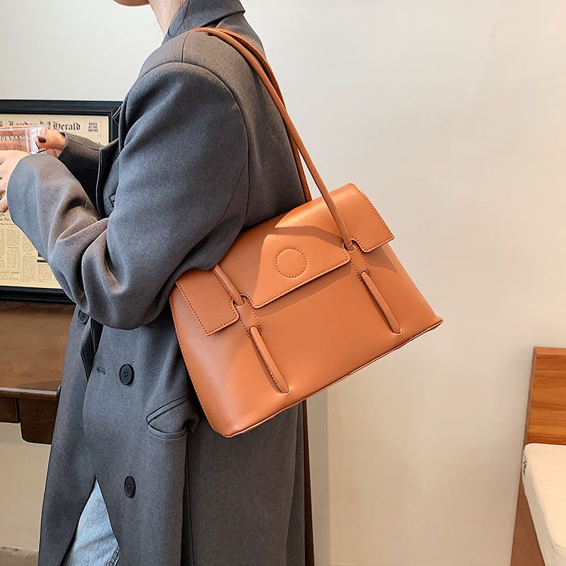 Duff Luxury Designer Small Tote Handväska För Kvinnor - Svart