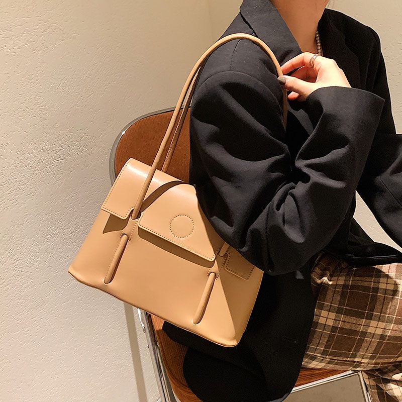Duff Luxury Designer Small Tote Handväska För Kvinnor - Svart