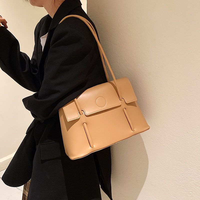 Duff Luxury Designer Small Tote Handväska För Kvinnor - Svart