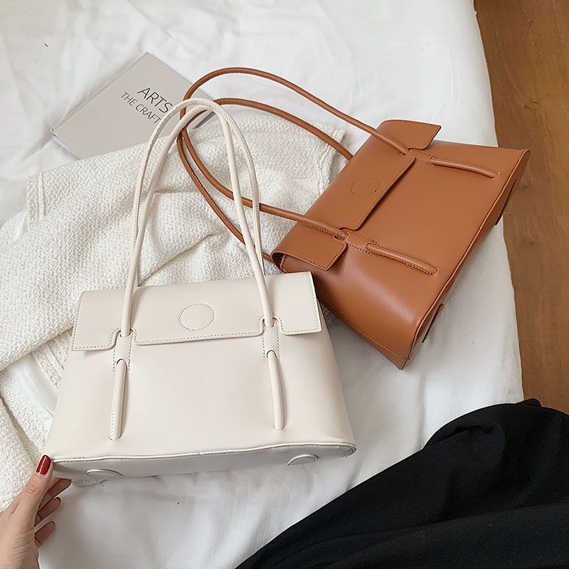 Duff Luxury Designer Small Tote Handväska För Kvinnor - Svart