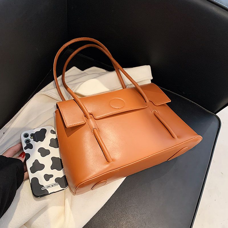 Duff Luxury Designer Small Tote Handväska För Kvinnor - Svart