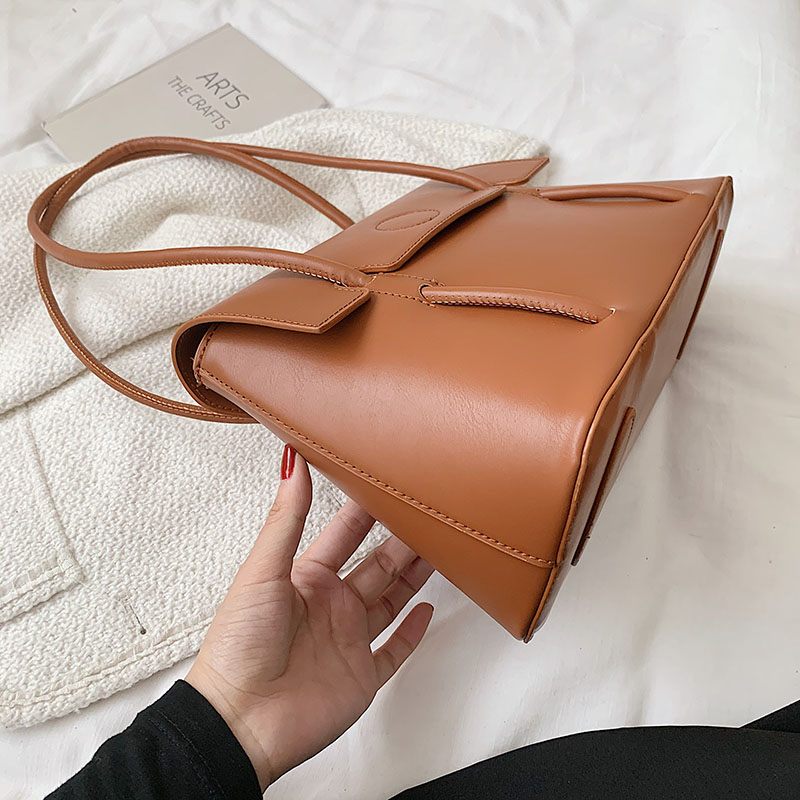 Duff Luxury Designer Small Tote Handväska För Kvinnor - Svart