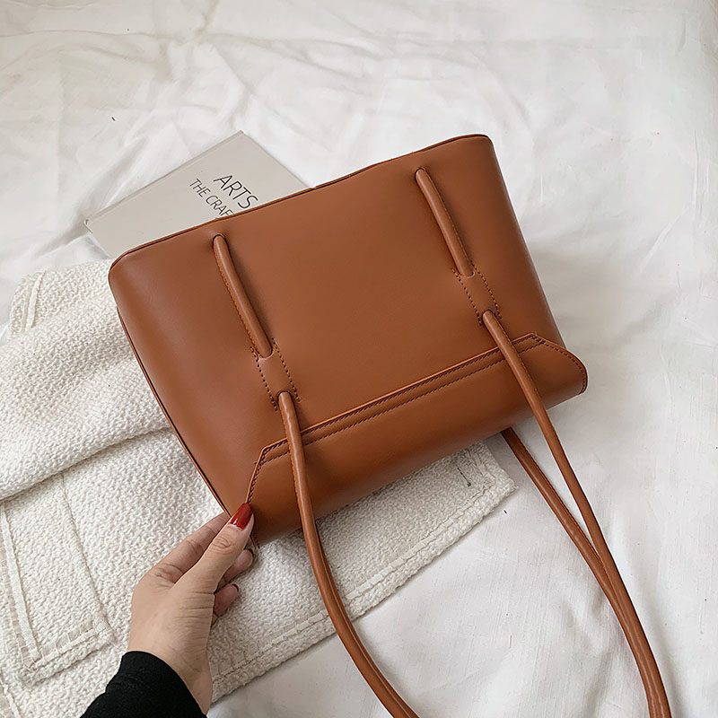 Duff Luxury Designer Small Tote Handväska För Kvinnor - Svart