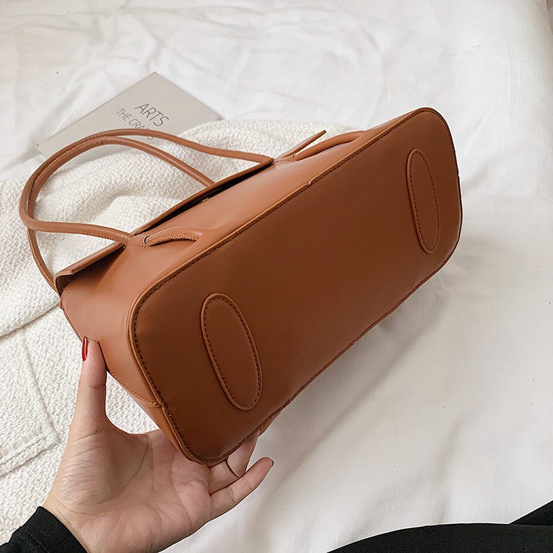 Duff Luxury Designer Small Tote Handväska För Kvinnor - Svart