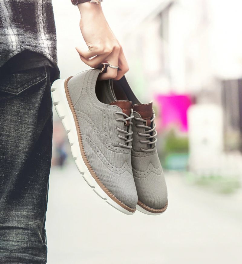 Ed Casual Sneakers För Män - Beige