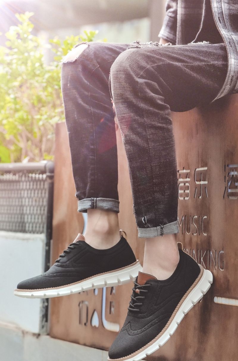 Ed Casual Sneakers För Män - Beige