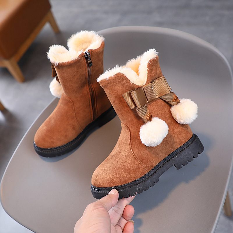 Eglee Fashion Boot För Flickor - Röd Päls