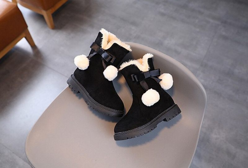 Eglee Fashion Boot För Flickor - Röd Päls