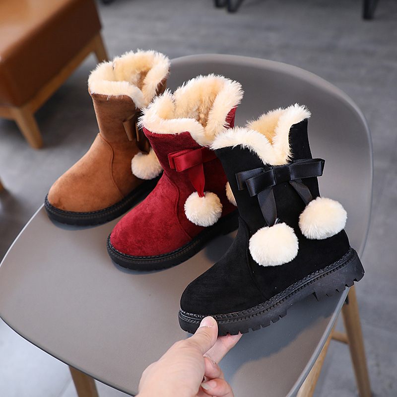 Eglee Fashion Boot För Flickor - Röd Päls
