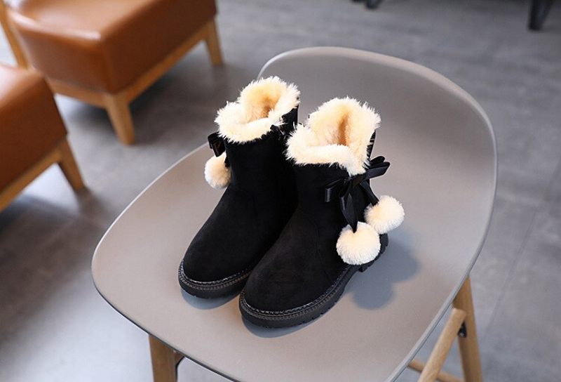Eglee Fashion Boot För Flickor - Röd Päls