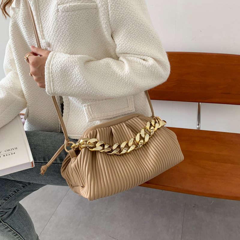 Eimy Crossbody-handväska Med Tjock Kedja För Kvinnor - Stor Grön