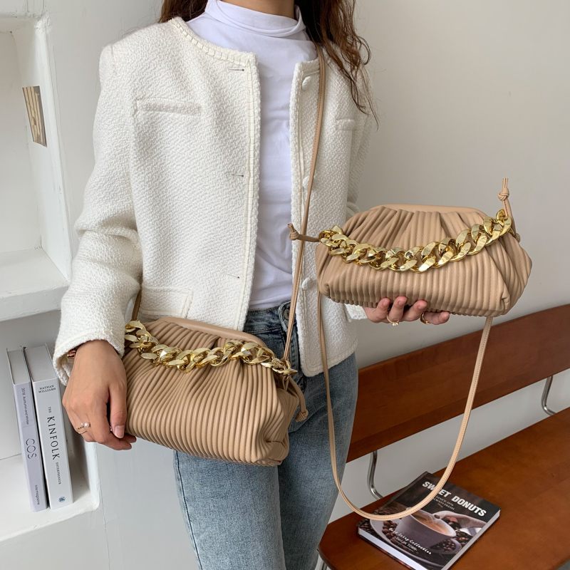 Eimy Crossbody-handväska Med Tjock Kedja För Kvinnor - Stor Grön