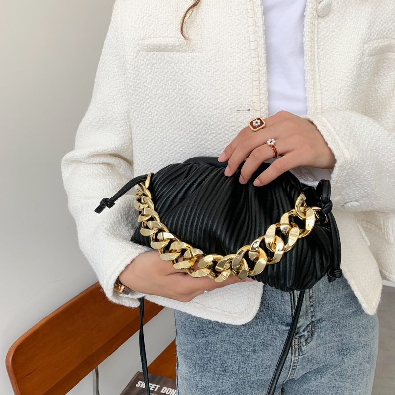 Eimy Crossbody-handväska Med Tjock Kedja För Kvinnor - Stor Grön