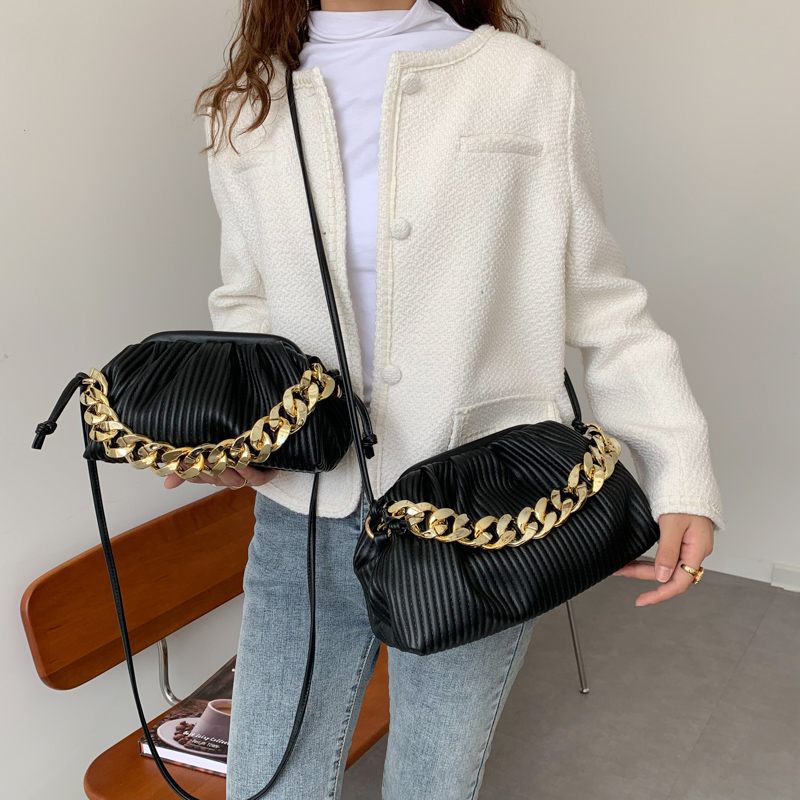 Eimy Crossbody-handväska Med Tjock Kedja För Kvinnor - Stor Grön