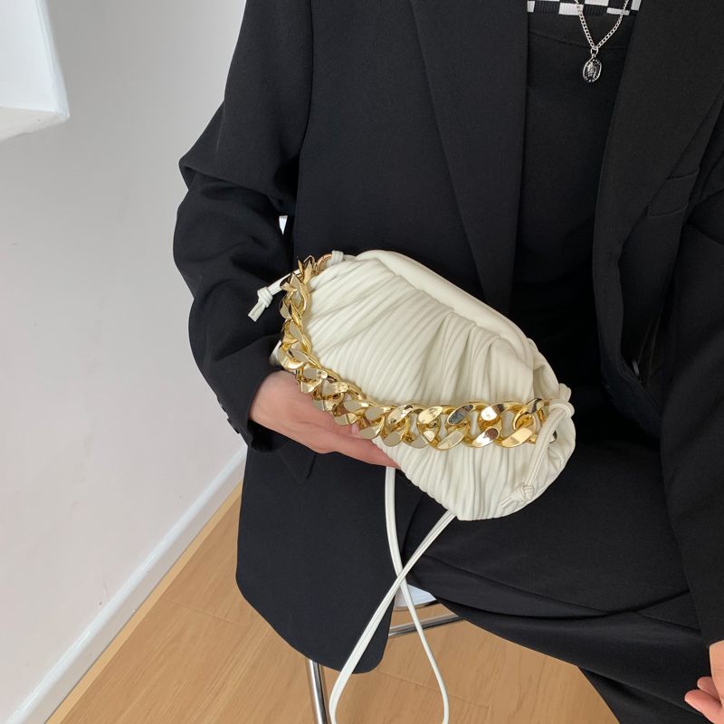 Eimy Crossbody-handväska Med Tjock Kedja För Kvinnor - Stor Grön