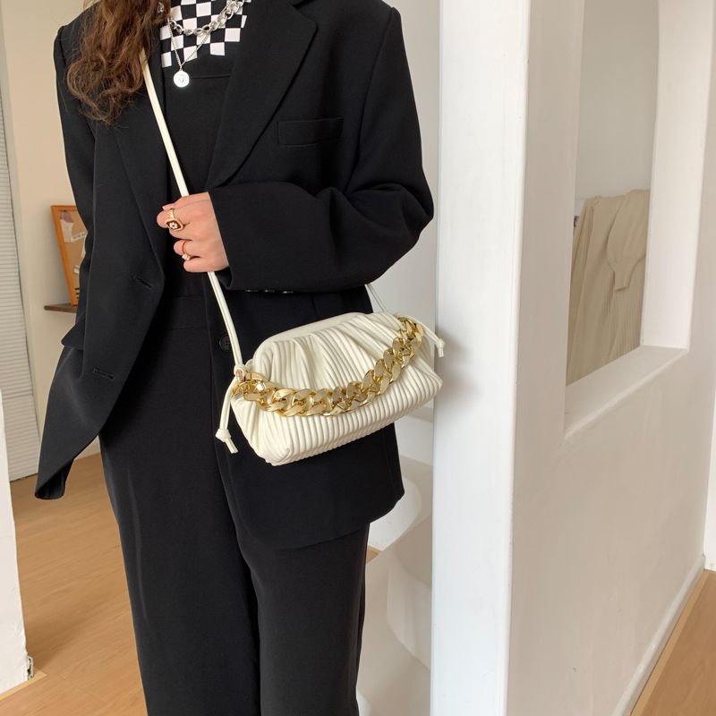 Eimy Crossbody-handväska Med Tjock Kedja För Kvinnor - Stor Grön